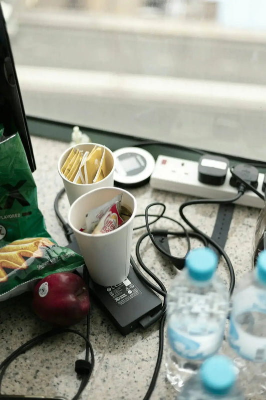 white ceramic mug on table
