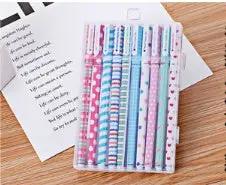 10 Pcs  Pack Colored Gel Pen Ink Pen Promotional Gift Stationery School & Office Supply Charge Hub X