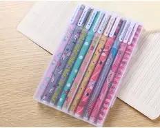 10 Pcs  Pack Colored Gel Pen Ink Pen Promotional Gift Stationery School & Office Supply Charge Hub X