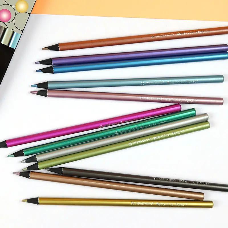 12-color Metallic Colored Pencils Charge Hub X