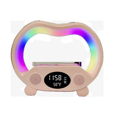 2024 New 6 In 1 Smart Remote Control Bluetooth-compatible Ambience Intelligent LED Table Lamp Multi-function Wireless Charger Night Light Bluetooth-compatible Speaker.