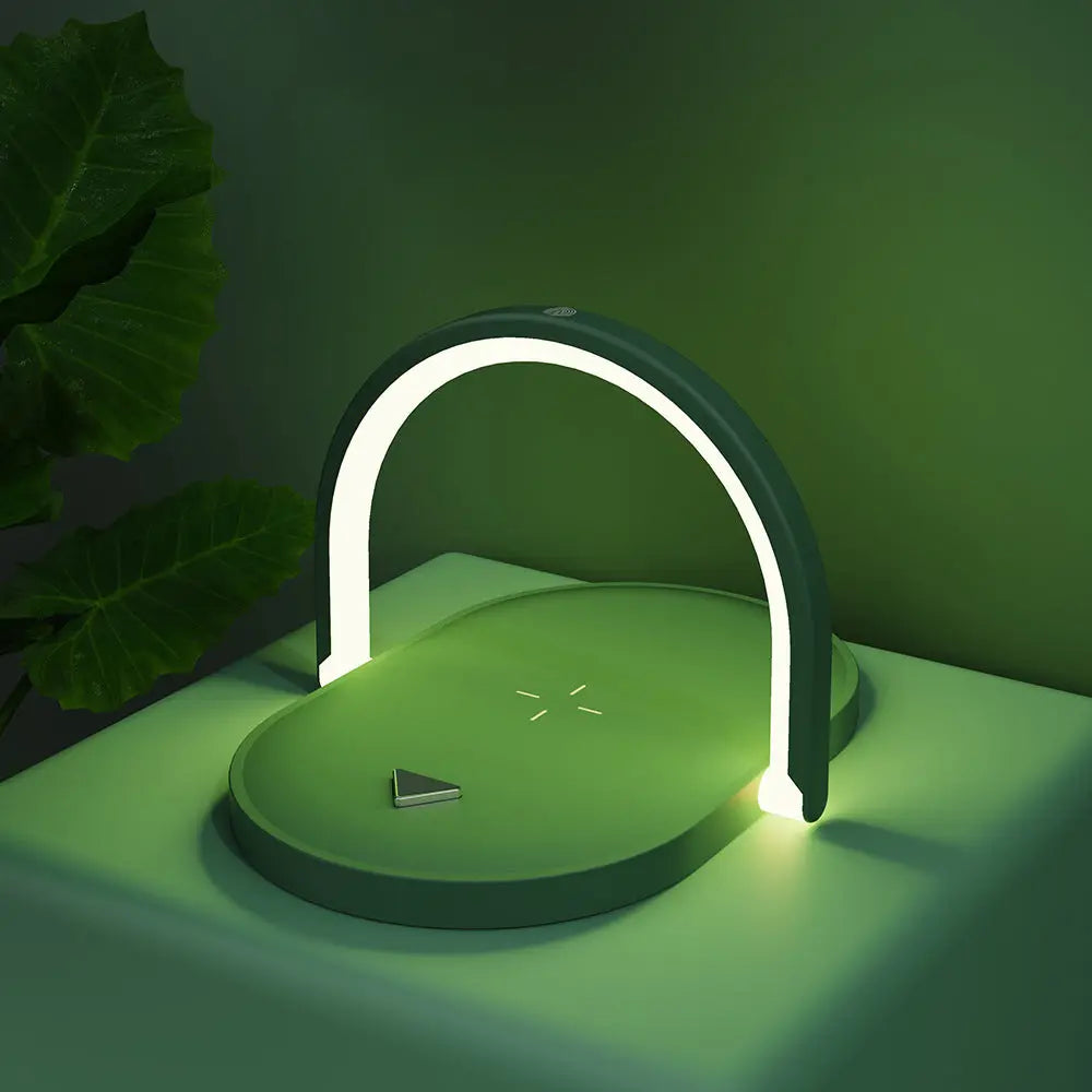 3 In 1 Foldable Wireless Charger Night Light Wireless Charging Station Stonego LED Reading Table Lamp 15W Fast Charging Light Charge Hub X