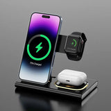 3 - in - 1 15W Wireless Charging Night Light & Fast Charging Station - Charge Hub X