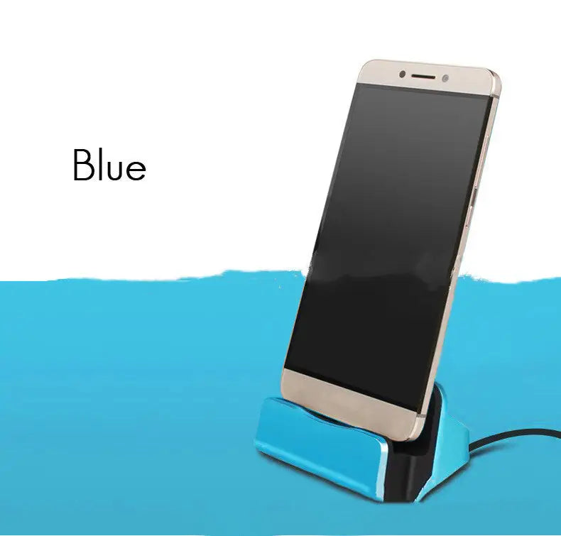 3-in-1 Charging Dock Station – Micro USB, Type-C & Lightning Stand for iPhone & Android Charge Hub X
