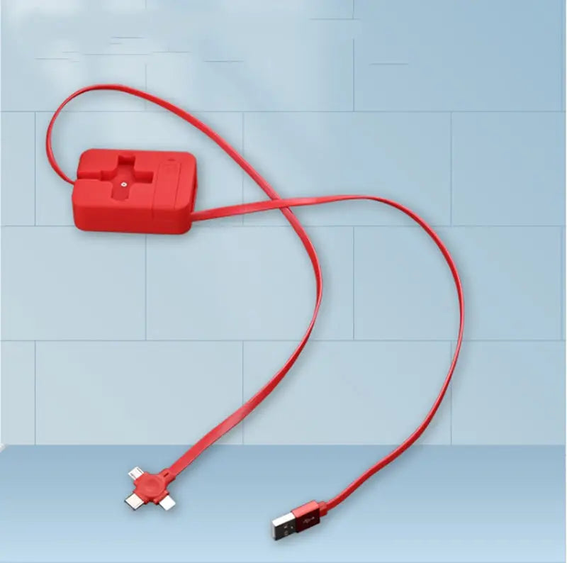 3-in-1 Retractable Charging Cable USB Fast Charger Cord for iPhone Samsung Huawei Charge Hub X