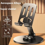 360 Degree Rotation Adjustment Folding Lazy Tablet Desktop Phone Holder Charge Hub X