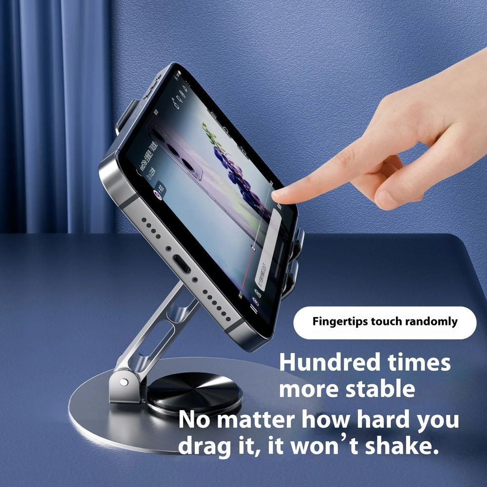 360 Degree Rotation Adjustment Folding Lazy Tablet Desktop Phone Holder Charge Hub X
