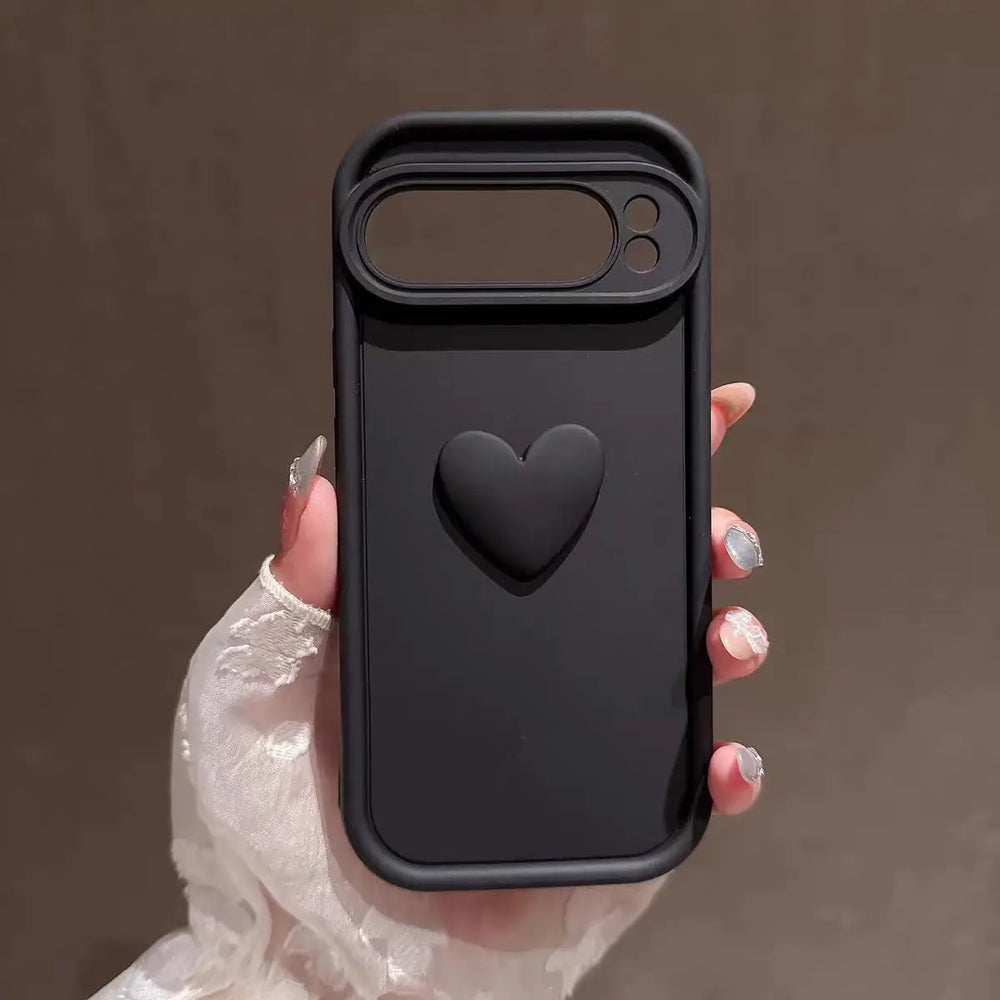 3D Heart Phone Case – Cute Shockproof Protective Cover for iPhone/Samsung - Charge Hub X