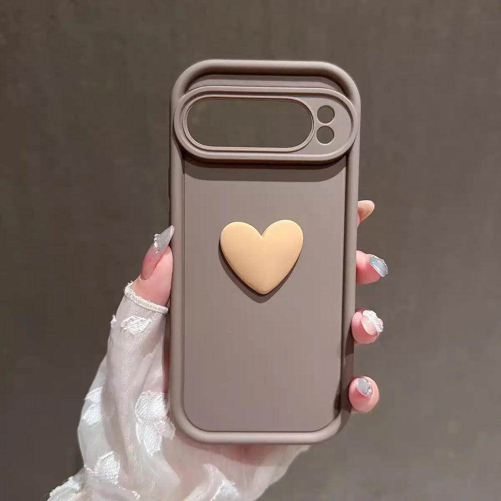 3D Heart Phone Case – Cute Shockproof Protective Cover for iPhone/Samsung - Charge Hub X