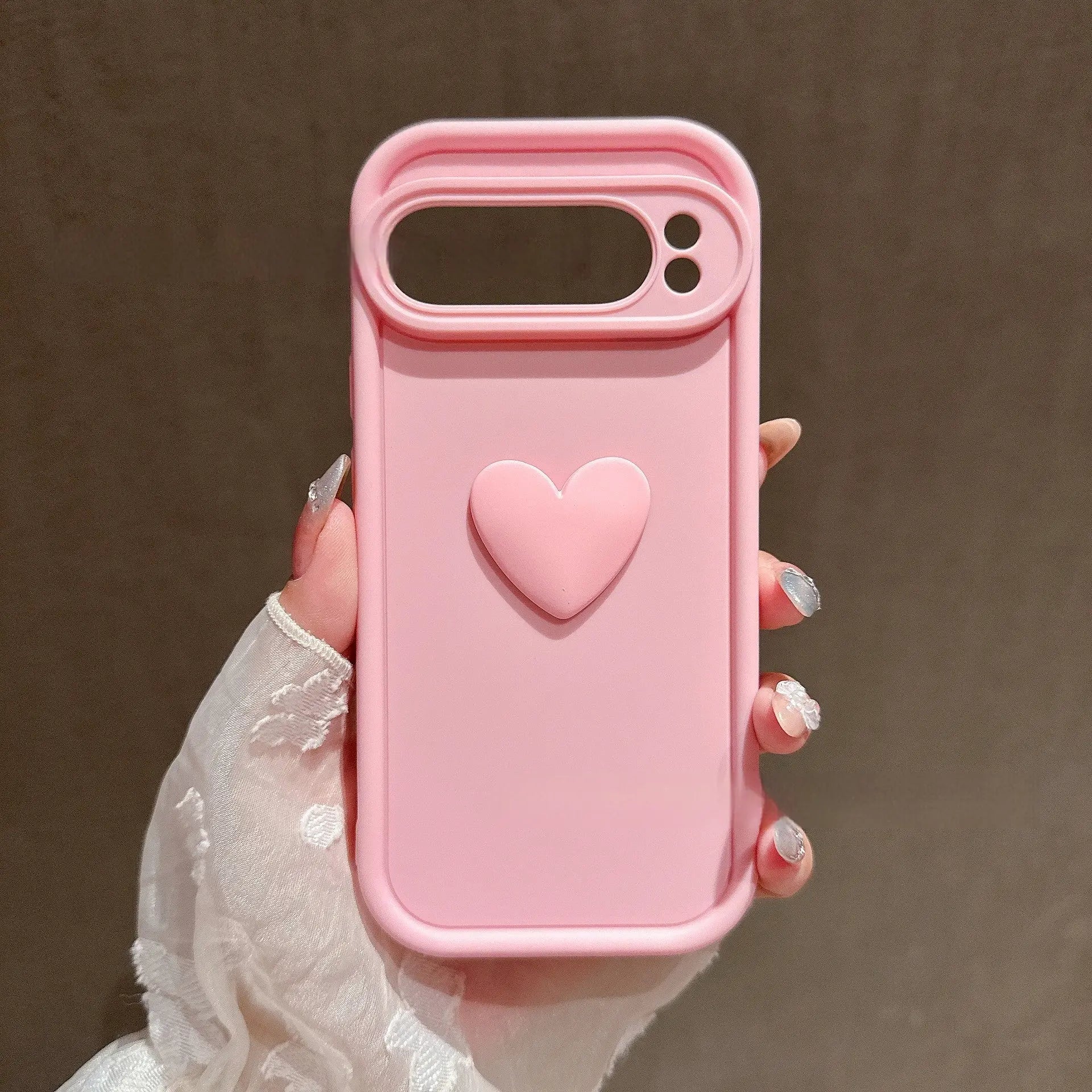 3D Heart Phone Case – Cute Shockproof Protective Cover for iPhone/Samsung - Charge Hub X