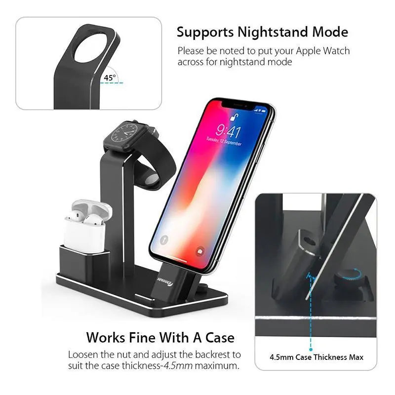 4 IN 1 AIRPODS CHARGING DOCK HOLDER Charge Hub X