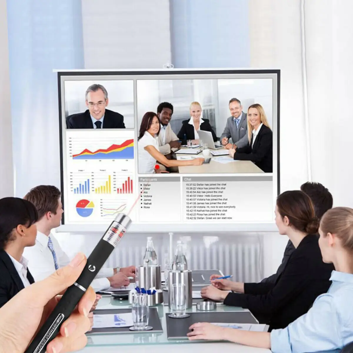 5 PCS Small Laser Pointer Pen 650nm Red Light Visible Beam 1mW For conference presentation N/A