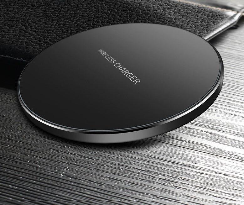 Fast Wireless Charger For I-Phone & Sam-sung High Speed Copper Coil Design 98x98x6.5mm USB Charging Cable Included 12 Months Warranty - Device Cellphone Smartphone