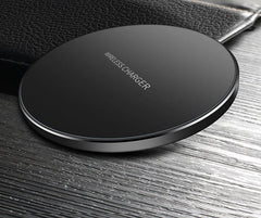 Fast Wireless Charger For I-Phone & Sam-sung High Speed Copper Coil Design 98x98x6.5mm USB Charging Cable Included 12 Months Warranty - Device Cellphone Smartphone
