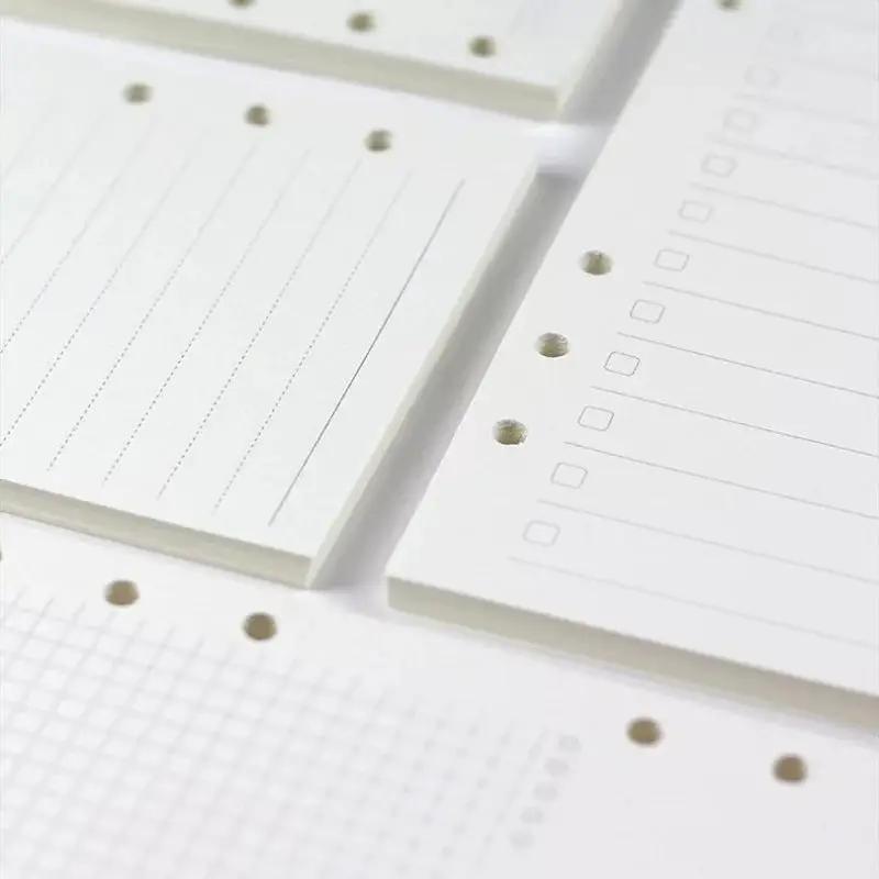 6-hole Notebook Loose-leaf Refill Blank Dot Matrix Horizontal Line Charge Hub X