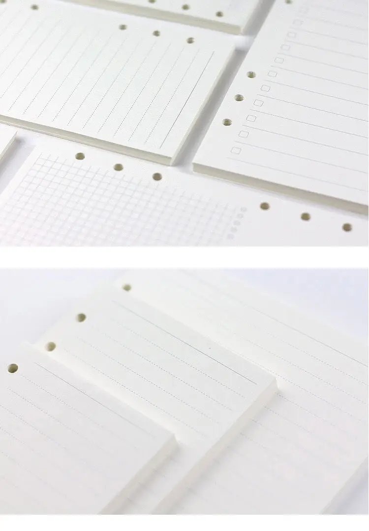 6-hole Notebook Loose-leaf Refill Blank Dot Matrix Horizontal Line Charge Hub X