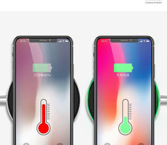 Fast Wireless Charger For I-Phone & Sam-sung High Speed Copper Coil Design 98x98x6.5mm USB Charging Cable Included 12 Months Warranty - Device Cellphone Smartphone
