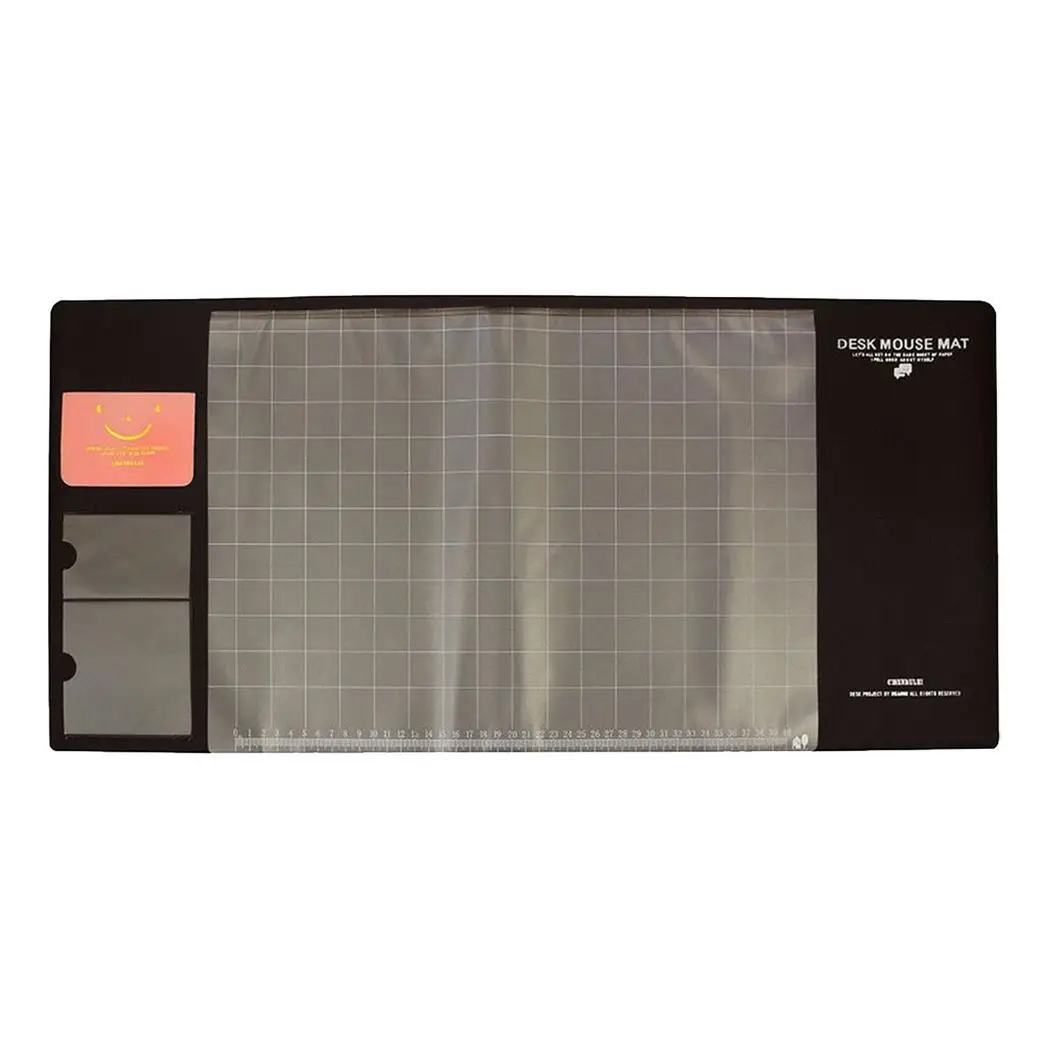 AQ Multifunctional & Eco-friendly Office Desk Mouse Mat PVC+DS Material, Brown Aquarius