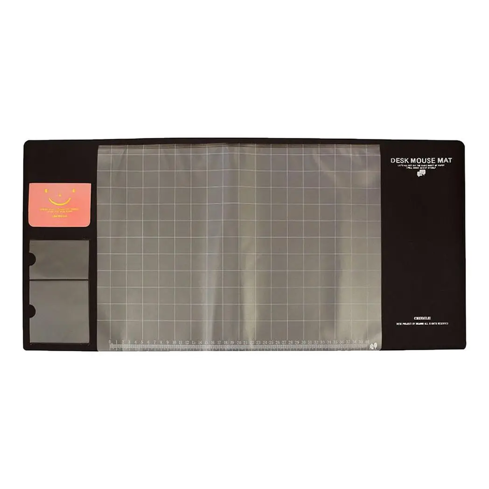 AQ Multifunctional & Eco-friendly Office Desk Mouse Mat PVC+DS Material, Brown Aquarius