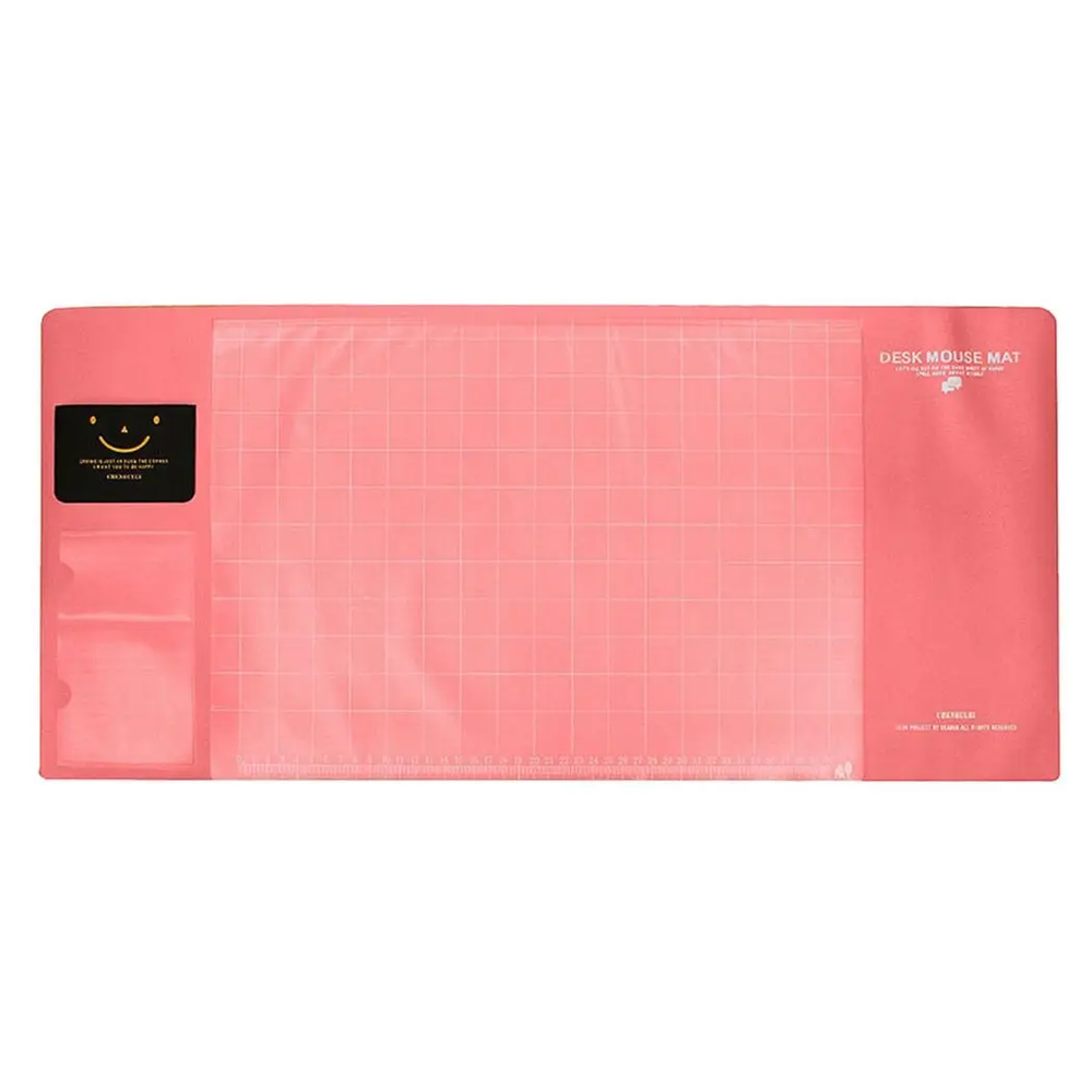 AQ Multifunctional & Eco-friendly Office Desk Mouse Mat PVC+DS Material, Pink Aquarius