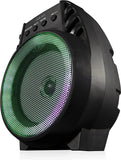 Akai A58168 Vibes 4 Inch LED Party Speaker, Bluetooth Connectivity, Wireless & Portable, 5W, Black AKAI