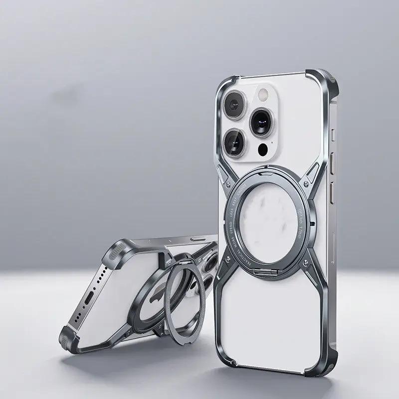 Anti-fall Heat Dissipation Metal Phone Case Mechanical Arm Protective Shell Charge Hub X
