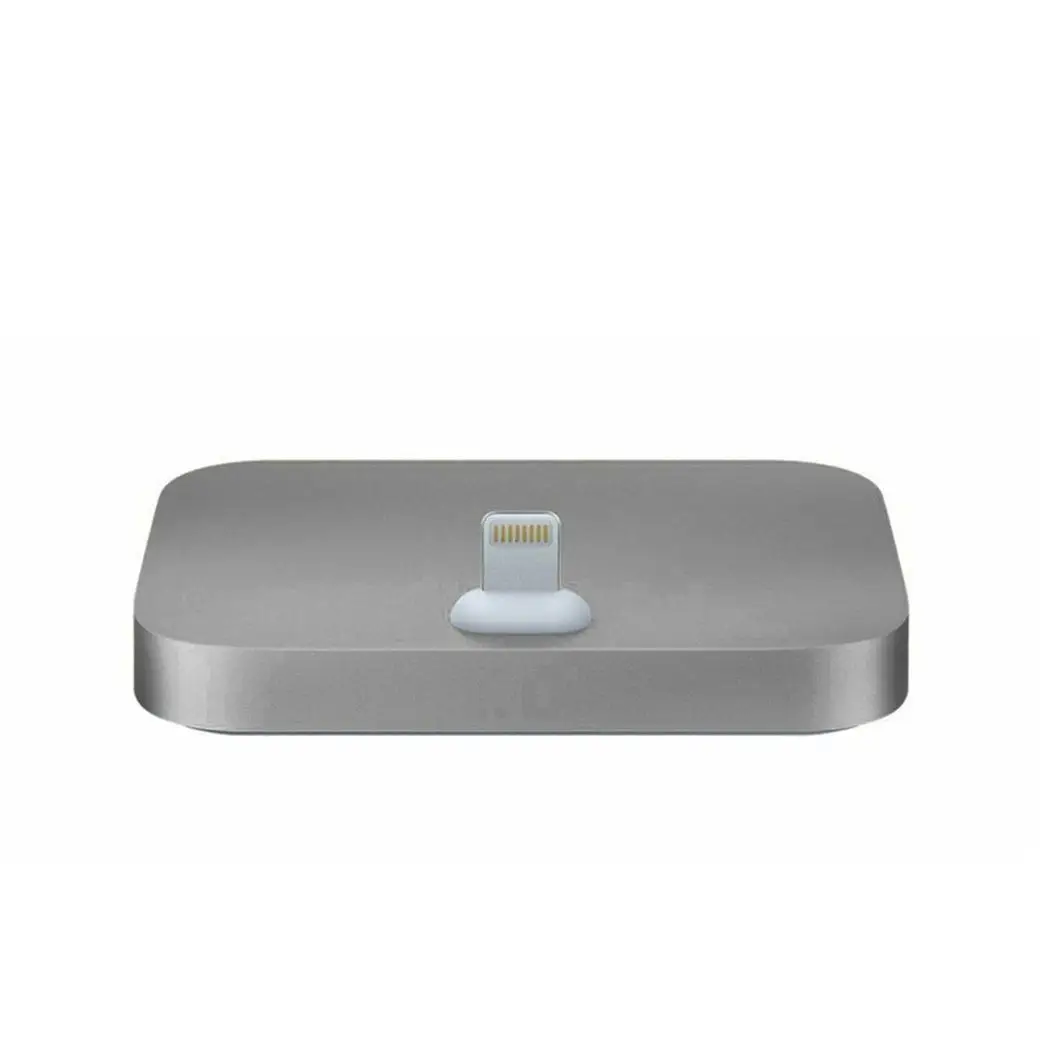 Aquarius Aluminium Phone Dock Compatible with Eight-Pin Devices, Space Grey Aquarius