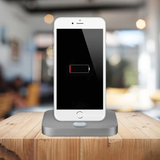 Aquarius Aluminium Phone Dock Compatible with Eight-Pin Devices, Space Grey Aquarius