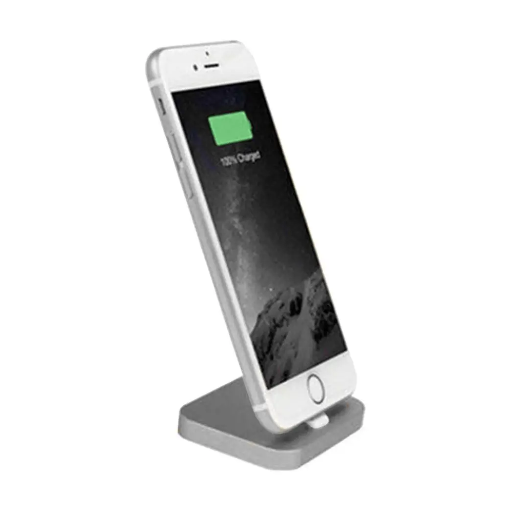 Aquarius Aluminium Phone Dock Compatible with Eight-Pin Devices, Space Grey Aquarius