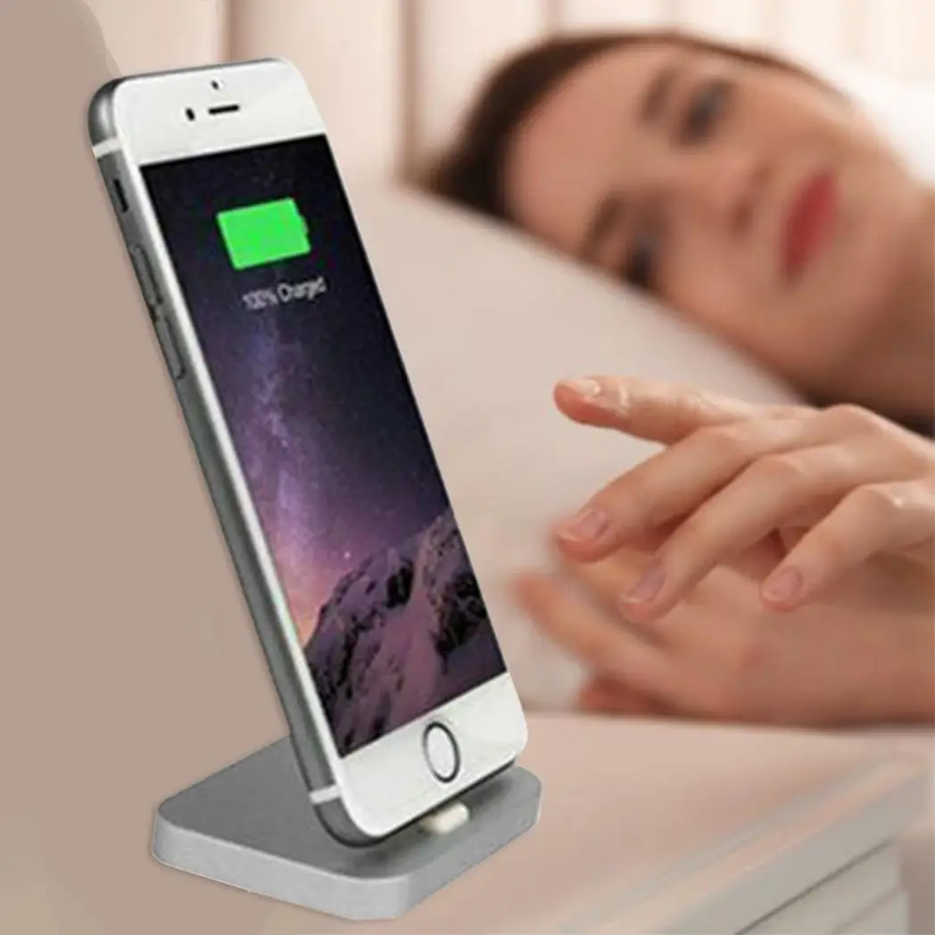 Aquarius Aluminium Phone Dock Compatible with Eight-Pin Devices, Space Grey Aquarius