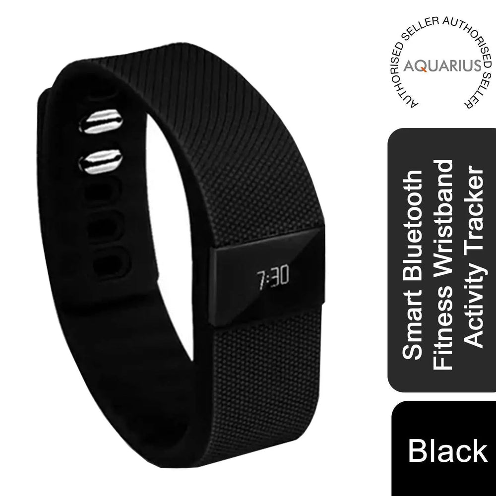 Aquarius OLED Display Smart Bluetooth Fitness Wristband Activity Tracker, Black Aquarius
