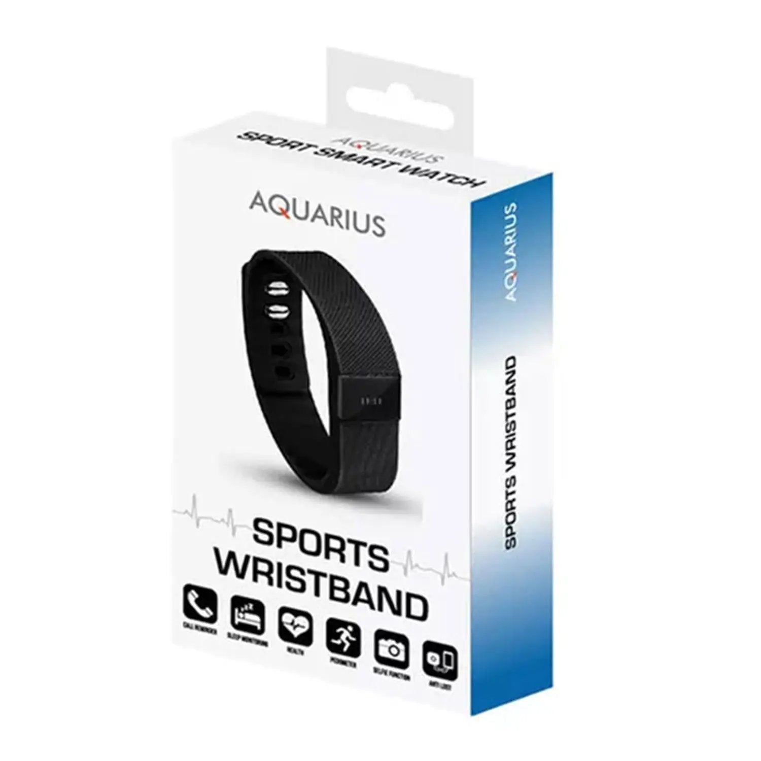Aquarius OLED Display Smart Bluetooth Fitness Wristband Activity Tracker, Black Aquarius