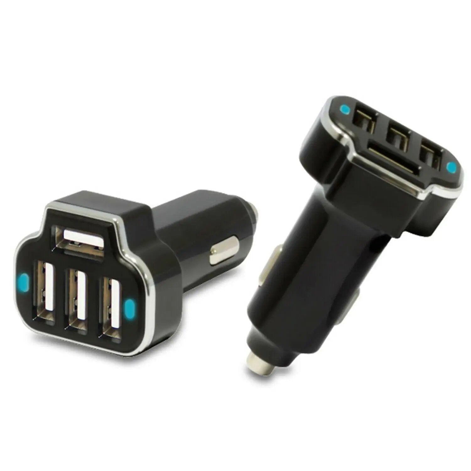 Aquarius PowerUp 4-Port USB Power Dash Car Charger Black Aquarius