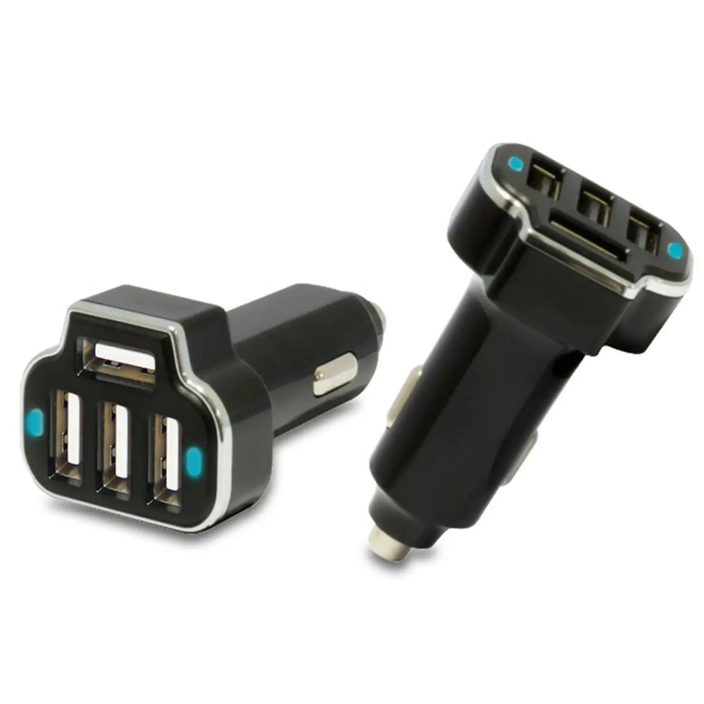 Aquarius PowerUp 4-Port USB Power Dash Car Charger Black Aquarius