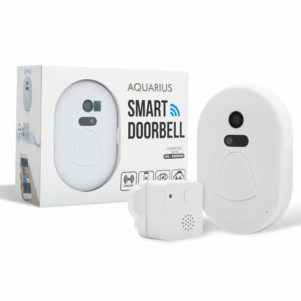 Aquarius Wifi Wireless Smart Camera Doorbell[White] Aquarius