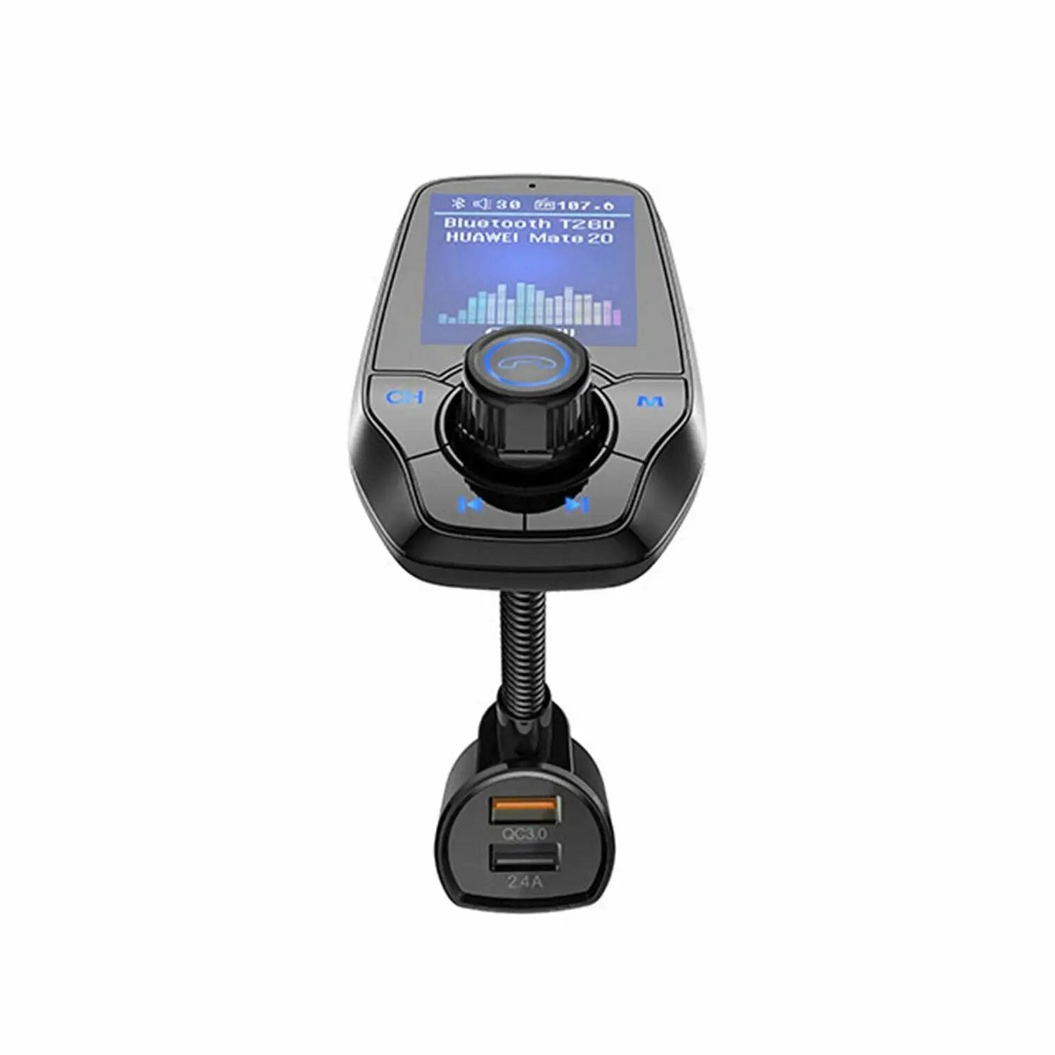 Aquarius WirelessMultifunctional Bluetooth Car FM Transmitter with Dual USB Port Aquarius