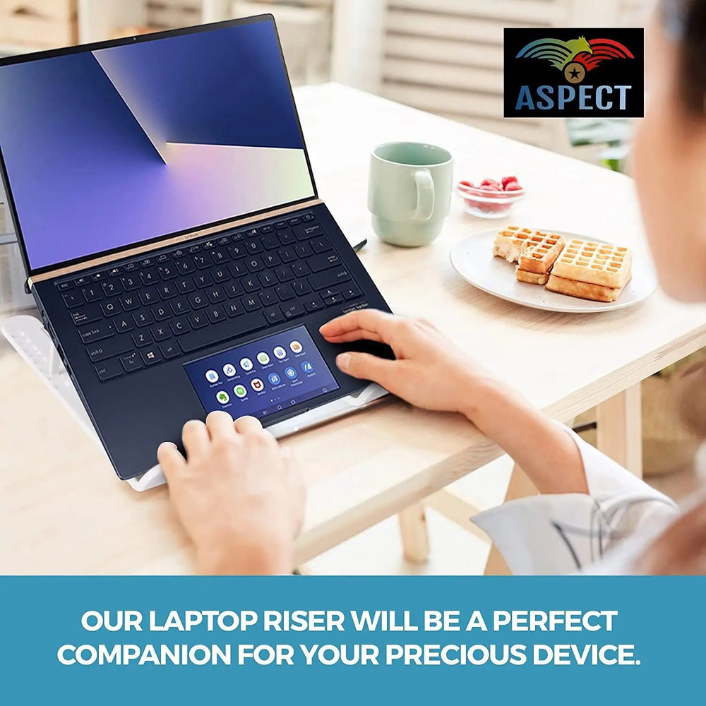 Aspect 8 Angles Adjustable Foldable Laptop Holder Suitable for All Laptops Aspect