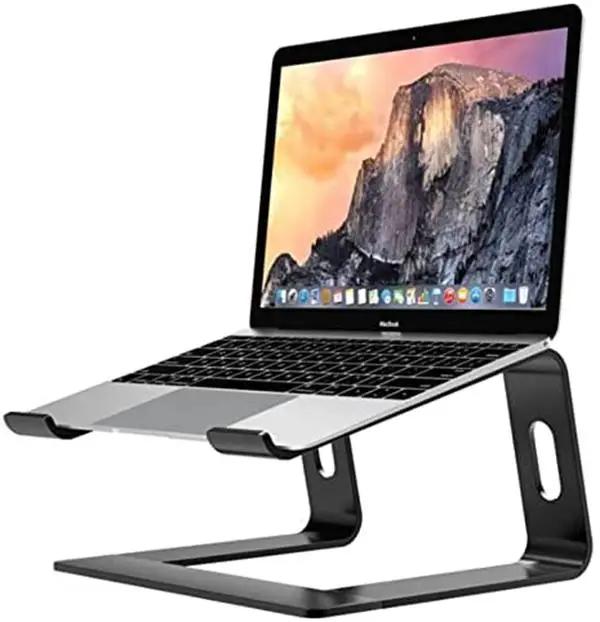 Aspect Metal Desktop Laptop Stand Compatible with All MacBook and Laptops Size Range 10 to 15.6 Inches (BLACK) Unbranded