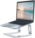 Aspect Metal Desktop Laptop Stand Compatible with All MacBook and Laptops Size Range 10 to 15.6 Inches (SLIVER) ASPECT