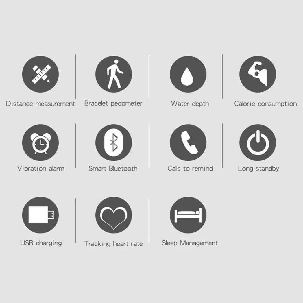 BaS-TeK T1 Waterproof Fitness Tracker with HRM - Pink Bas-Tek