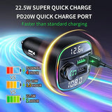Car charger with digital display showing charging speeds on a colorful background