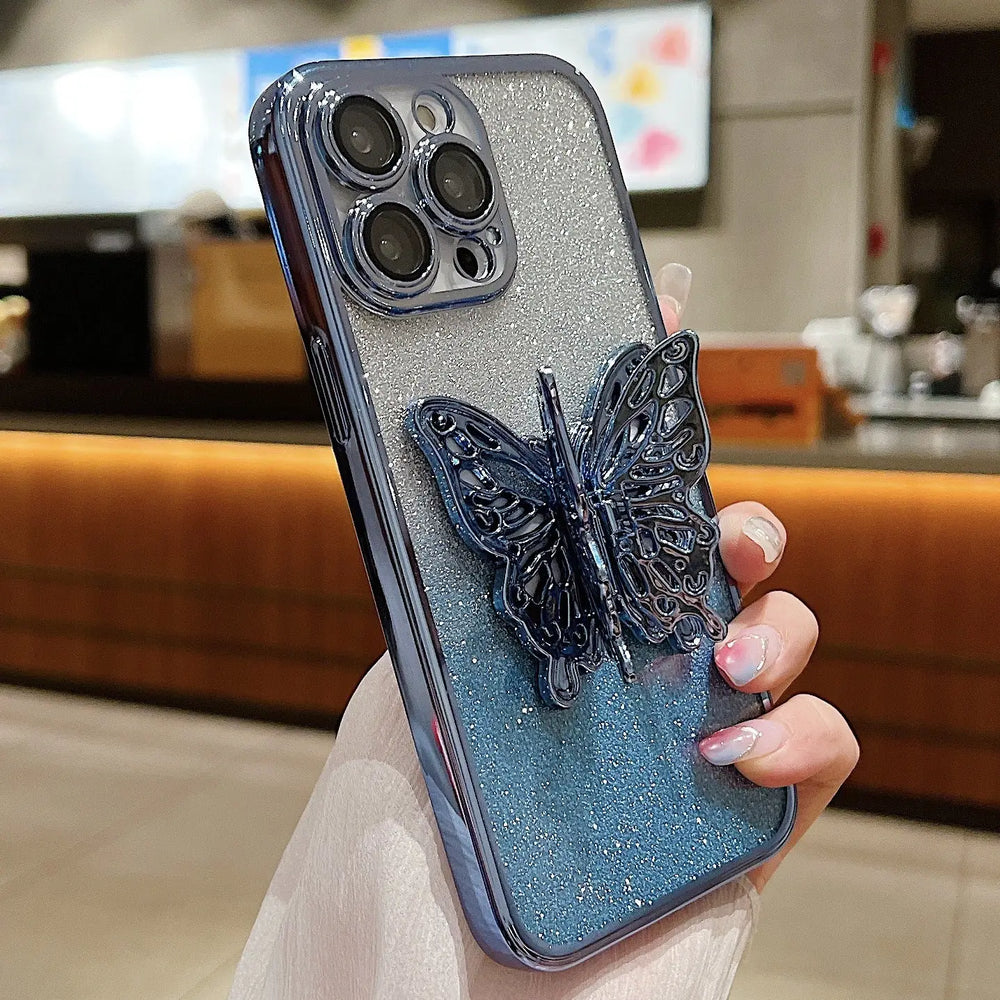 Butterfly Phone Case TPU Shockproof Protective Cover Charge Hub X