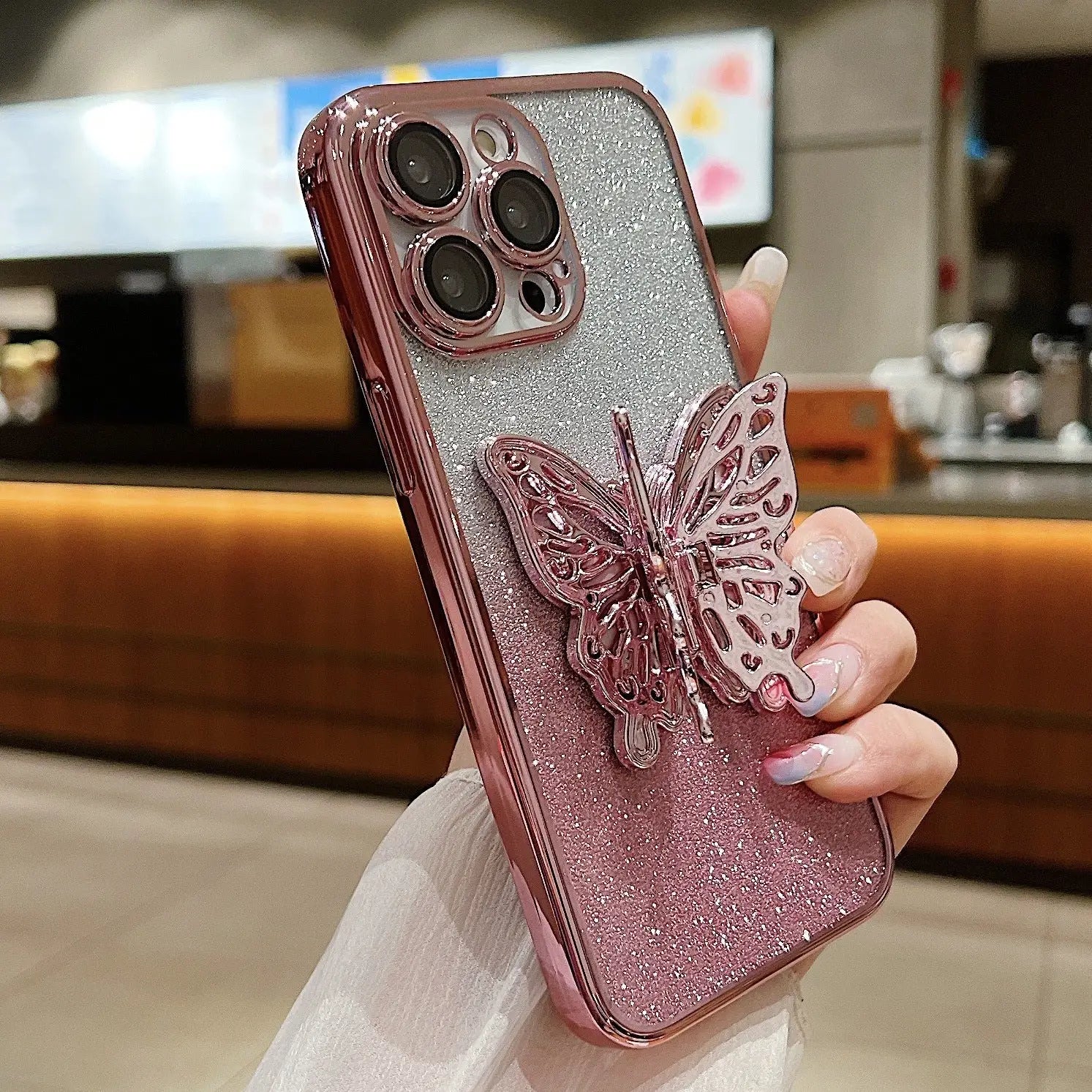 Butterfly Phone Case TPU Shockproof Protective Cover Charge Hub X