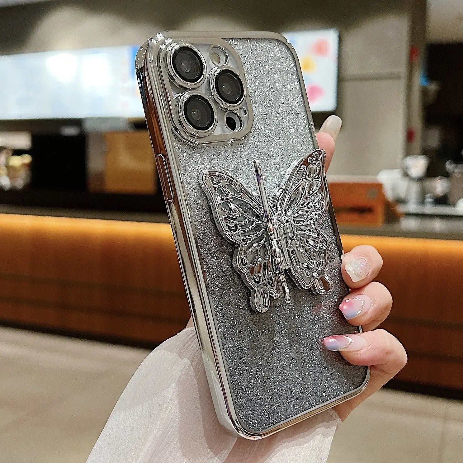 Butterfly Phone Case TPU Shockproof Protective Cover Charge Hub X