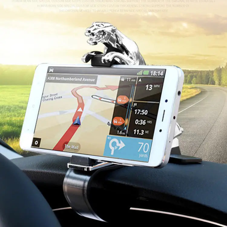Car-Accessories Phone-Holder Gps-Stand Cellphone Adjustable Jaguar-Design 360-Degree Charge Hub X