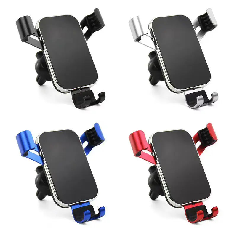 Car Phone Holder Aluminum Alloy Air Vent Mount Universal Mobile Stand Bracket Charge Hub X