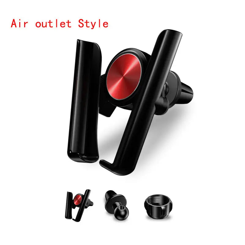 Car Phone Holder with Automatic Clamping – Elastic Adjustable Mobile Mount Charge Hub X