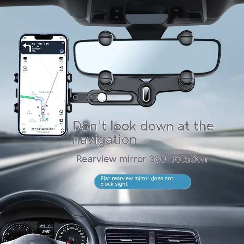 Car Rearview Mirror Mount Bracket – Universal Fit & Easy Installation Charge Hub X