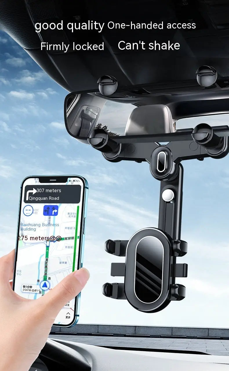 Car Rearview Mirror Mount Bracket – Universal Fit & Easy Installation Charge Hub X