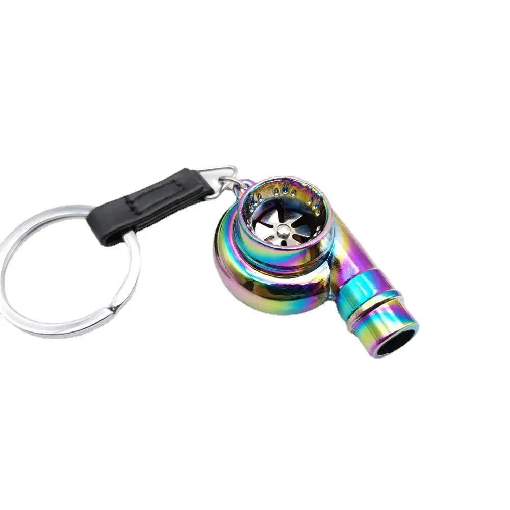 Car Turbo Whistle Modeling Simulation Alloy Metal Keychains Charge Hub X